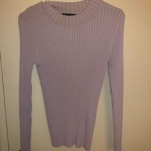 Turtle neck purple long sleeve